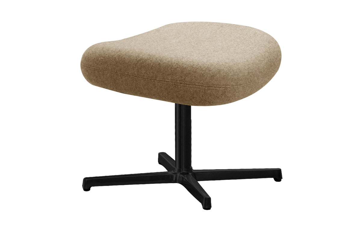 Pace Footstool by Cane-Line - Black Aluminum, Turmeric Yellow Chenny.