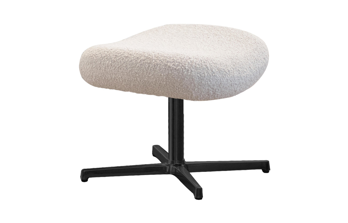Pace Footstool by Cane-Line - Black Aluminum, White Scent.
