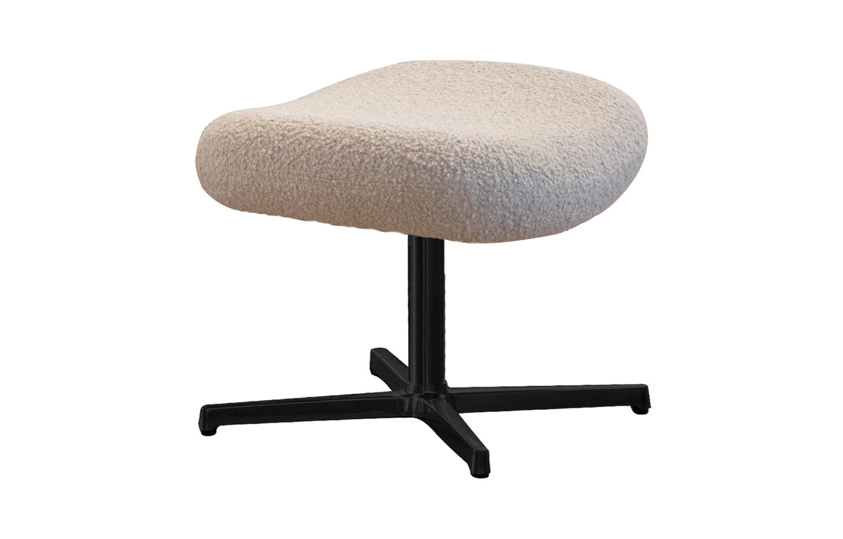 Pace Footstool by Cane-Line - Black Aluminum, Light Brown Scent.