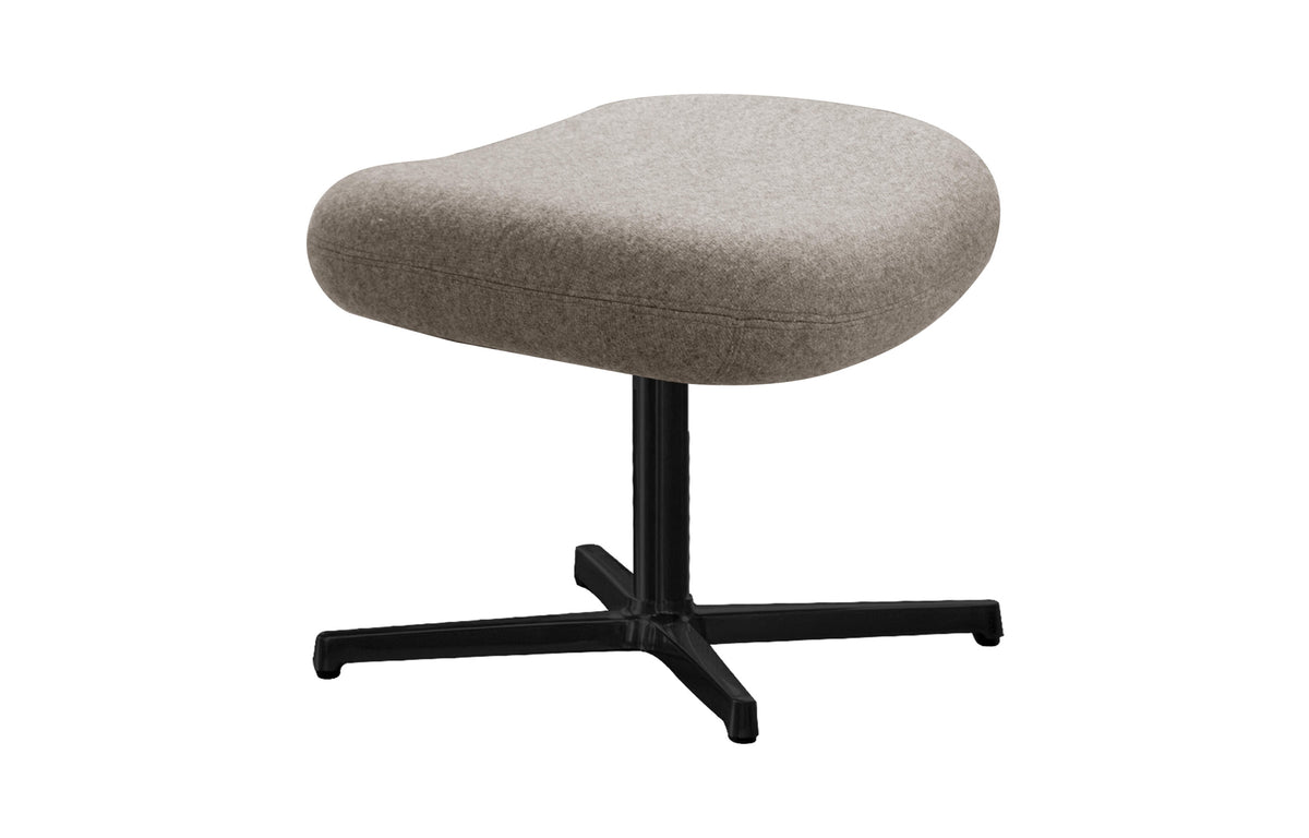 Pace Footstool by Cane-Line - Black Aluminum, Light Brown Zen.