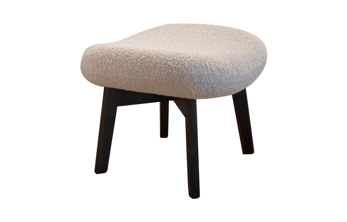 Pace Footstool by Cane-Line - Dark Brown Mahogany, Light Brown Scent.