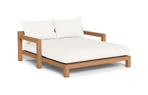 Pacific Daybed by Harbour - Natural Teak, Blanco Panama.