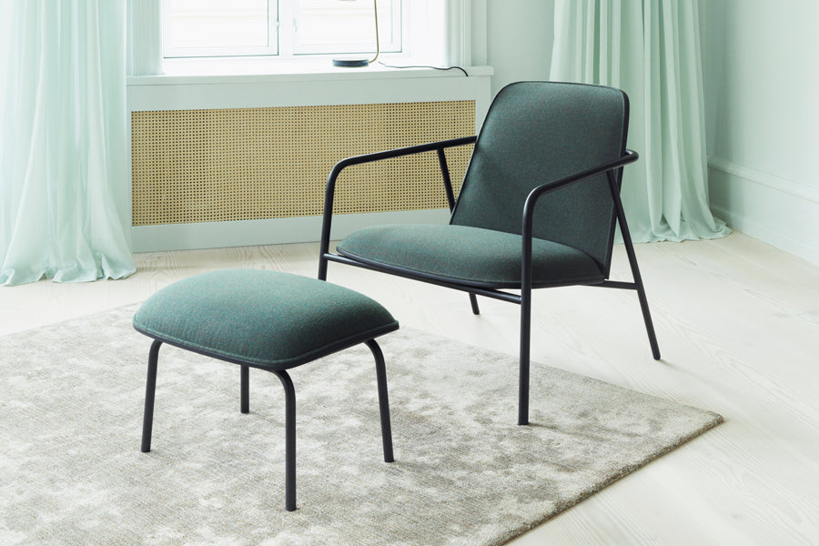 Pad Lounge Chair by Normann Copenhagen, showing pad lounge chair in live shot.