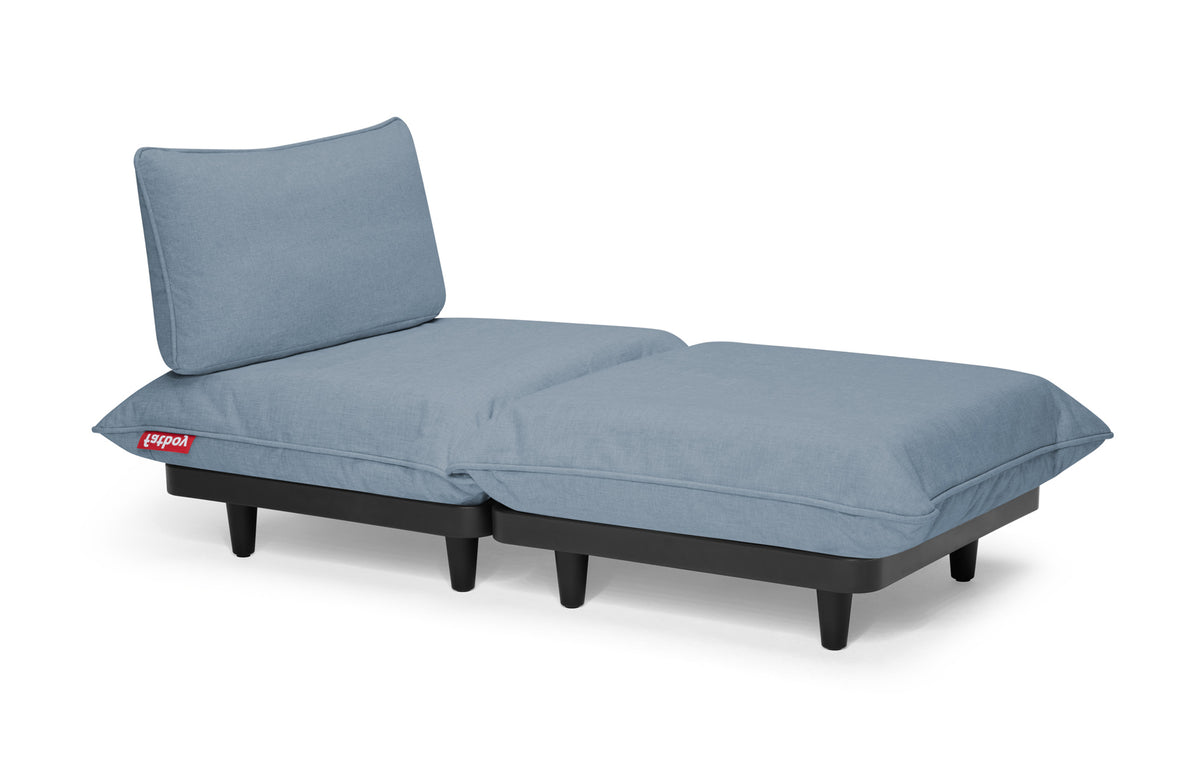 Paletti Sectional by Fatboy - Chaise Lounge Daybed, Storm Blue Sunbrella Fabric.