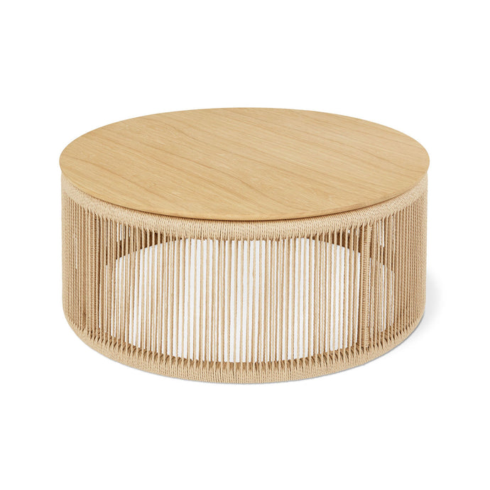 Palma Coffee Table by Gus Modern, showing front view of palma coffee table.