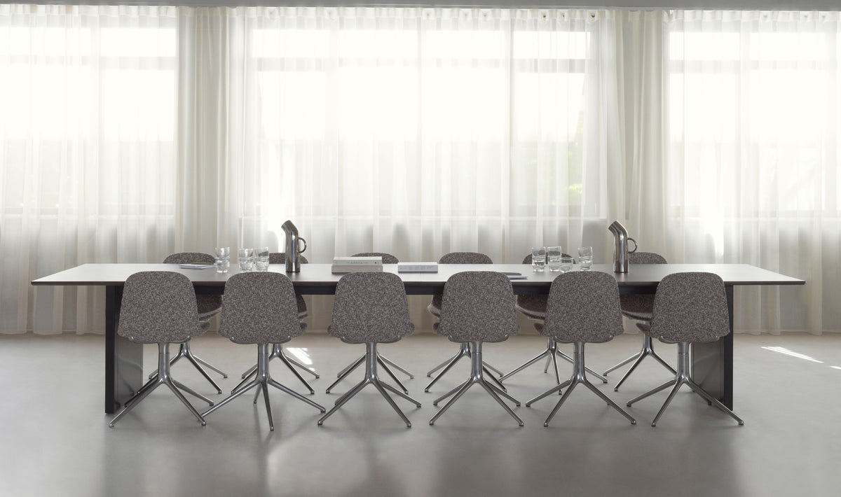Panel Table by Normann Copenhagen, showing panel table in live shot.