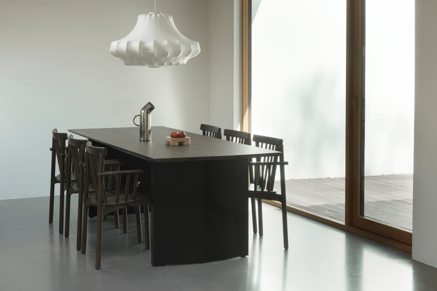 Panel Table by Normann Copenhagen, showing panel table in live shot.