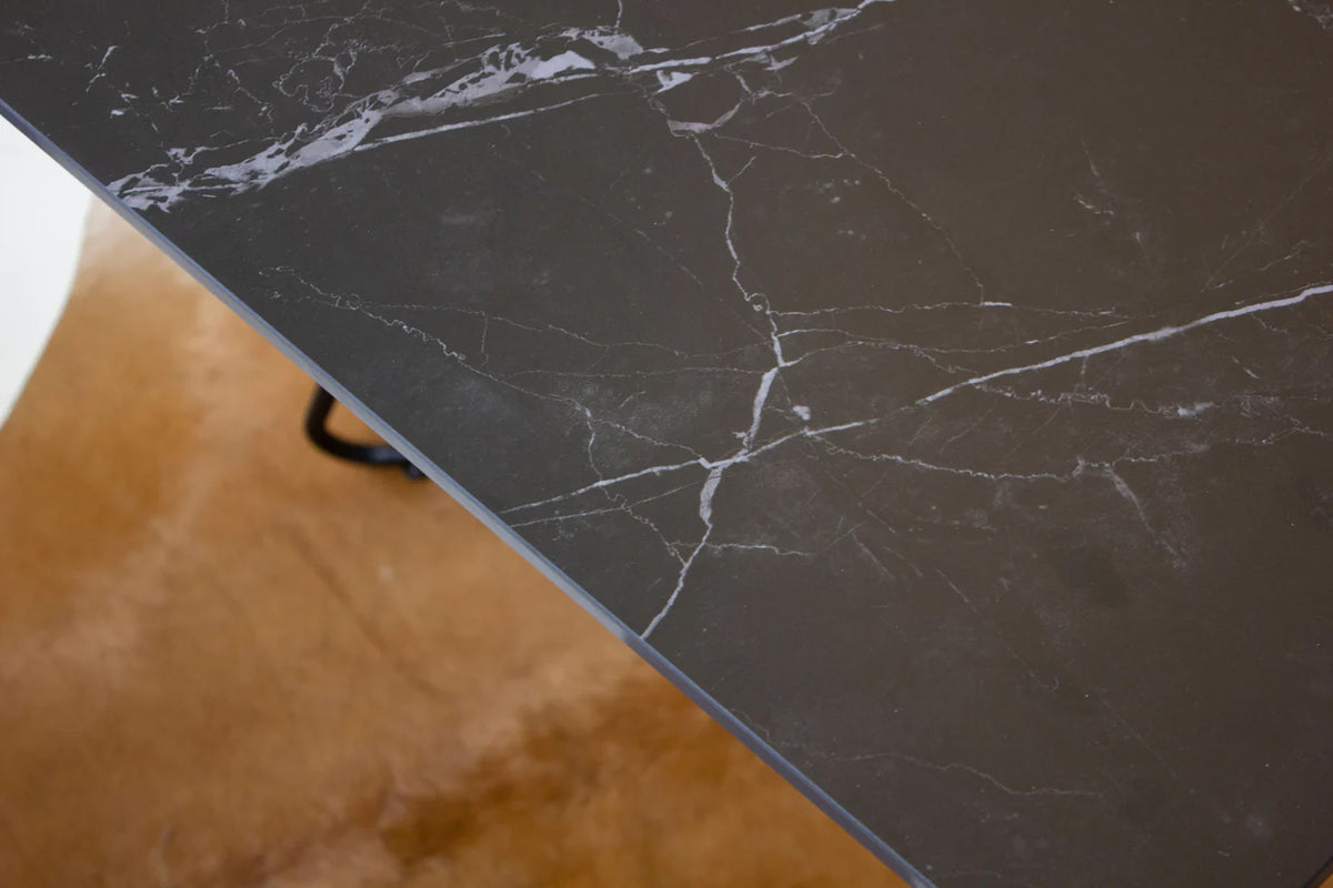 Papillon Dining Table by Mobital, showing closeup view of papillon dining table in live shot.