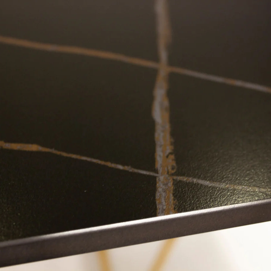 Papillon Dining Table by Mobital, showing closeup view of papillon dining table in live shot.
