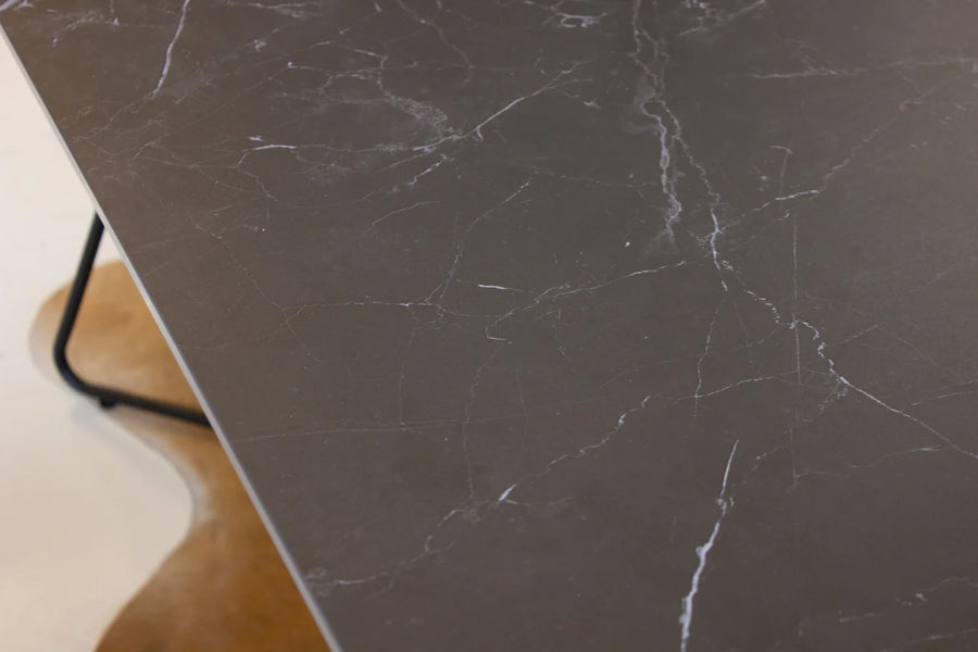 Papillon Dining Table by Mobital, showing closeup view of papillon dining table in live shot.