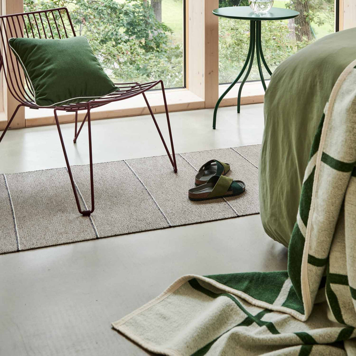 Lea Potato Runner Rug by Pappelina, showing lea potato runner rug in live shot.