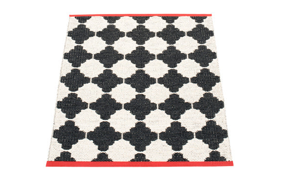 MARRE Black & Vanilla with Coral Red Stripe (Sample) by Pappelina.