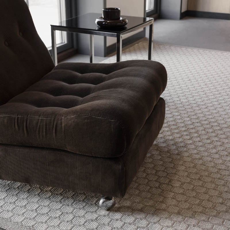 MIMI Beige Runner Rug by Pappelina, showing mimi beige runner rug in live shot.
