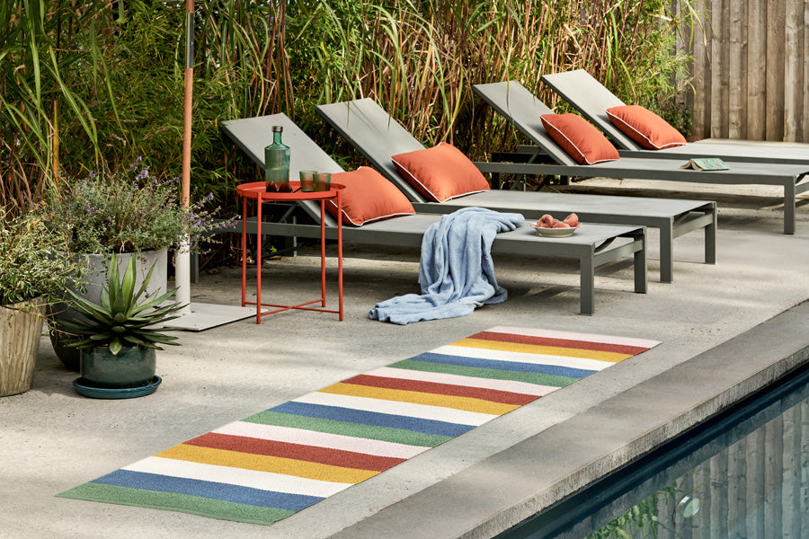 MOLLY Happy Rug by Pappelina, showing molly happy rug in live shot.