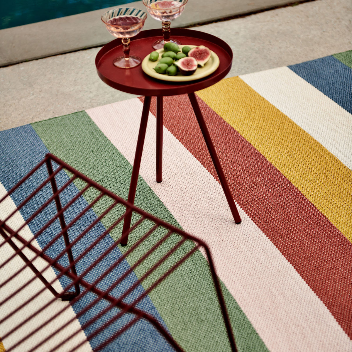 MOLLY Happy Rug by Pappelina, showing molly happy rug in live shot.