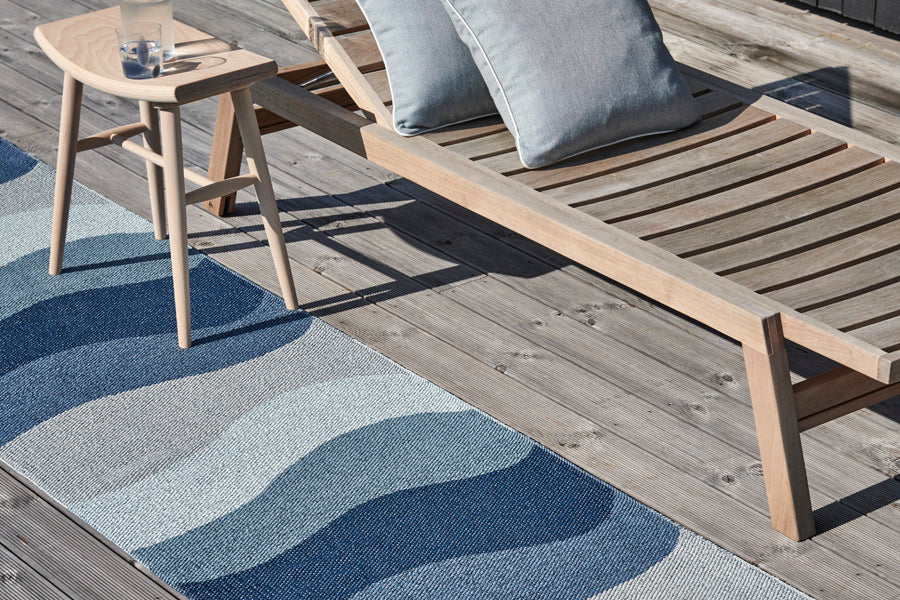 Urvi Water Runner Rug by Pappelina, showing urvi water runner rug in live shot.