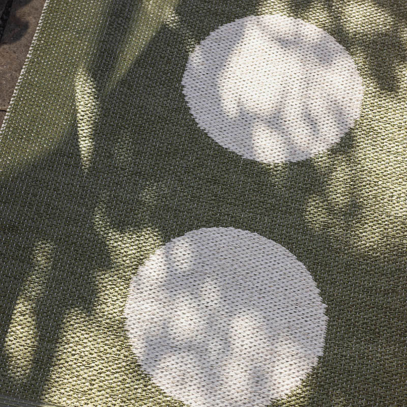 VERA Pine Runner Rug by Pappelina, showing closeup view of vera pine runner rug.