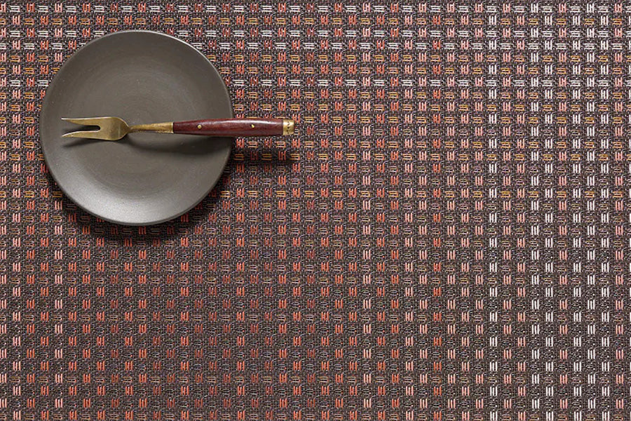 Parade Placemat by Chilewich, showing closeup view of parade placemat in live shot.