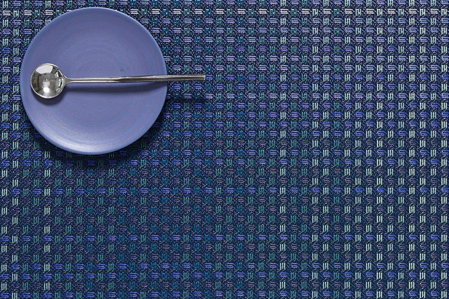 Parade Placemat by Chilewich, showing closeup view of parade placemat in live shot.