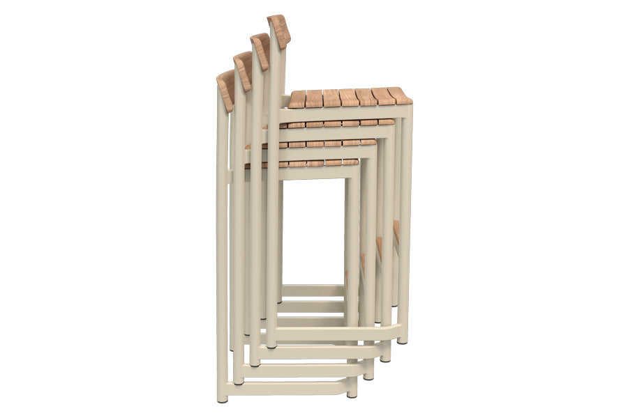 Pelagus Stool by Fritz Hansen, showing group view of pelagus stool.