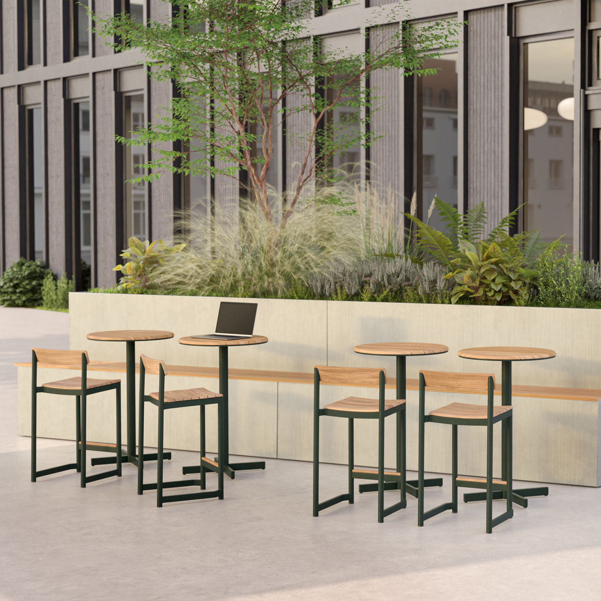 Pelagus Stool by Fritz Hansen, showing pelagus stool in live shot.