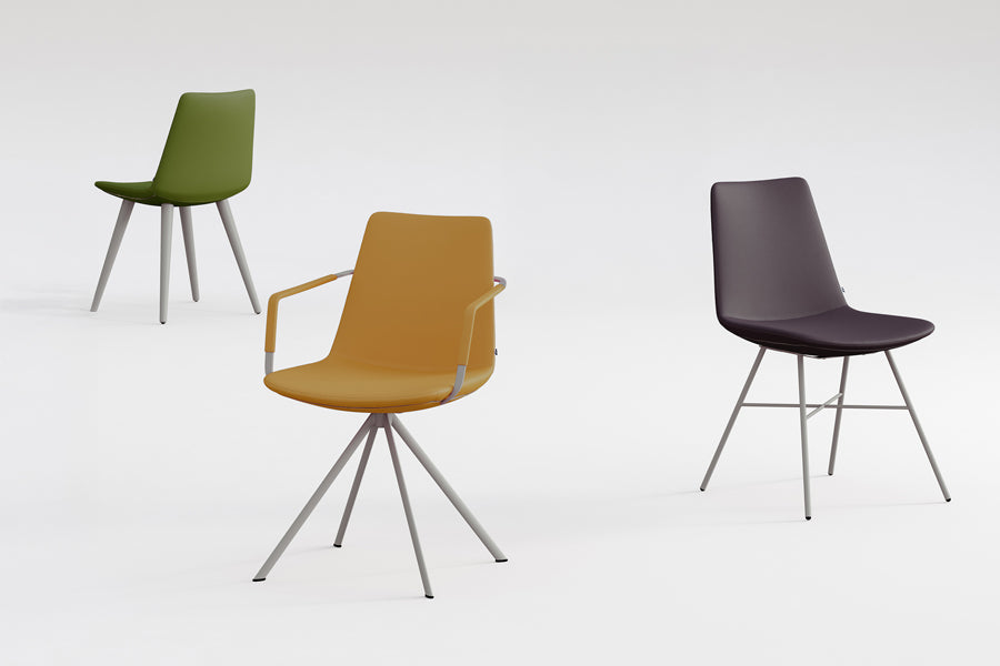 Pera Dowel Wood Chair by B&T, showing pera dowel wood chair in live shot.