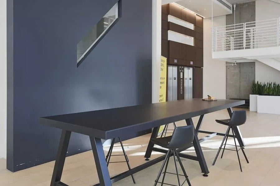 Pera Stool by B&T, showing pera stools in live shot.