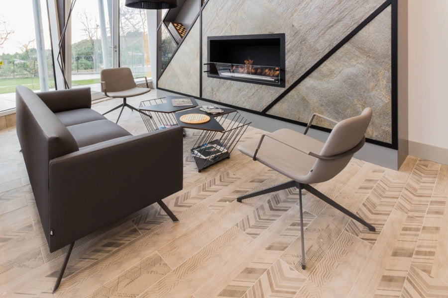 Pera Swivel Lounge Chair by B&T, showing pera swivel lounge chairs in live shot.