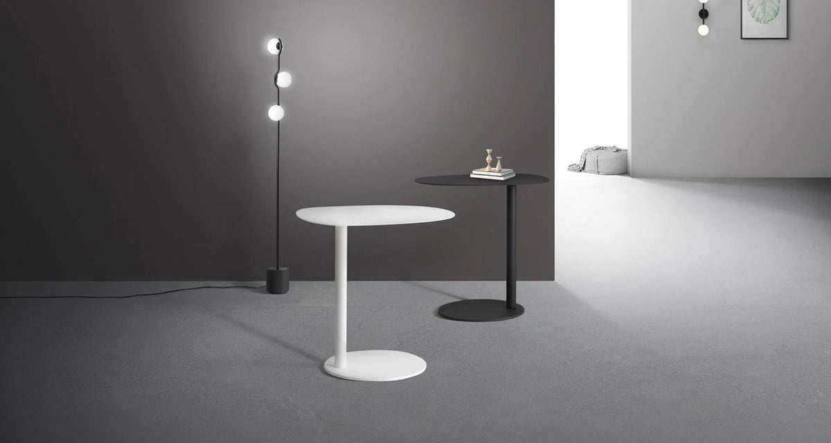 Perch End Table by Mobital, showing perch end table in live shot.