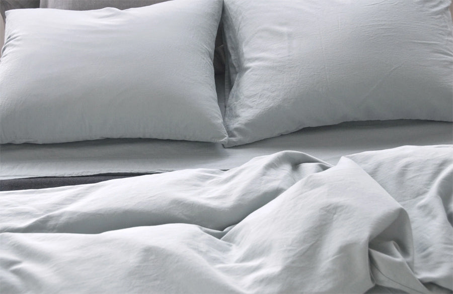 Perla Bedding Collection by Area, showing closeup view of perla bedding collection in live shot.