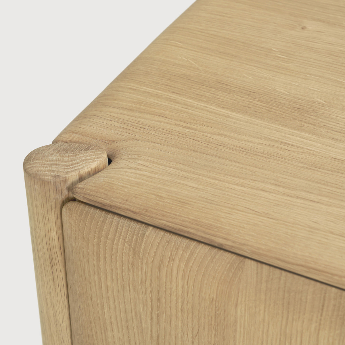 PI Cupboard by Ethnicraft, showing closeup view of pi cupboard in studio shot.