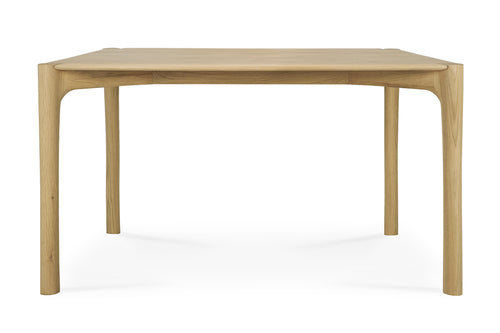 PI Dining Table by Ethnicraft, showing front view of pi dining table.
