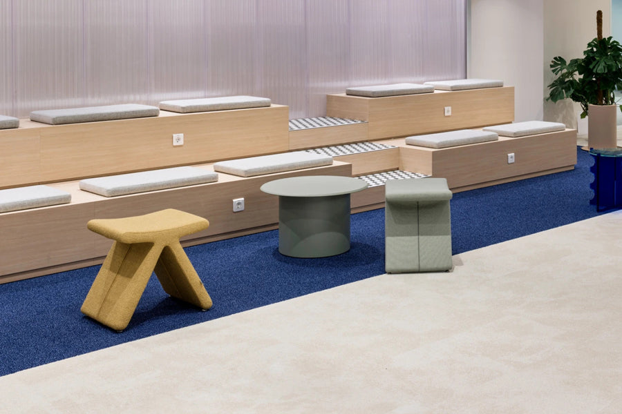 Pi Stool by B&T, showing pi stools in live shot.