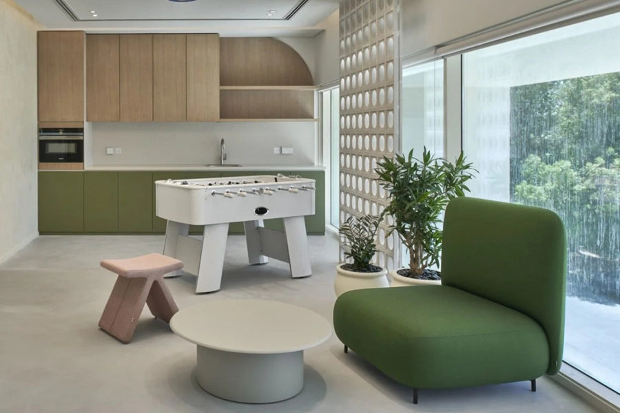 Pi Stool by B&T, showing pi stool in live shot.