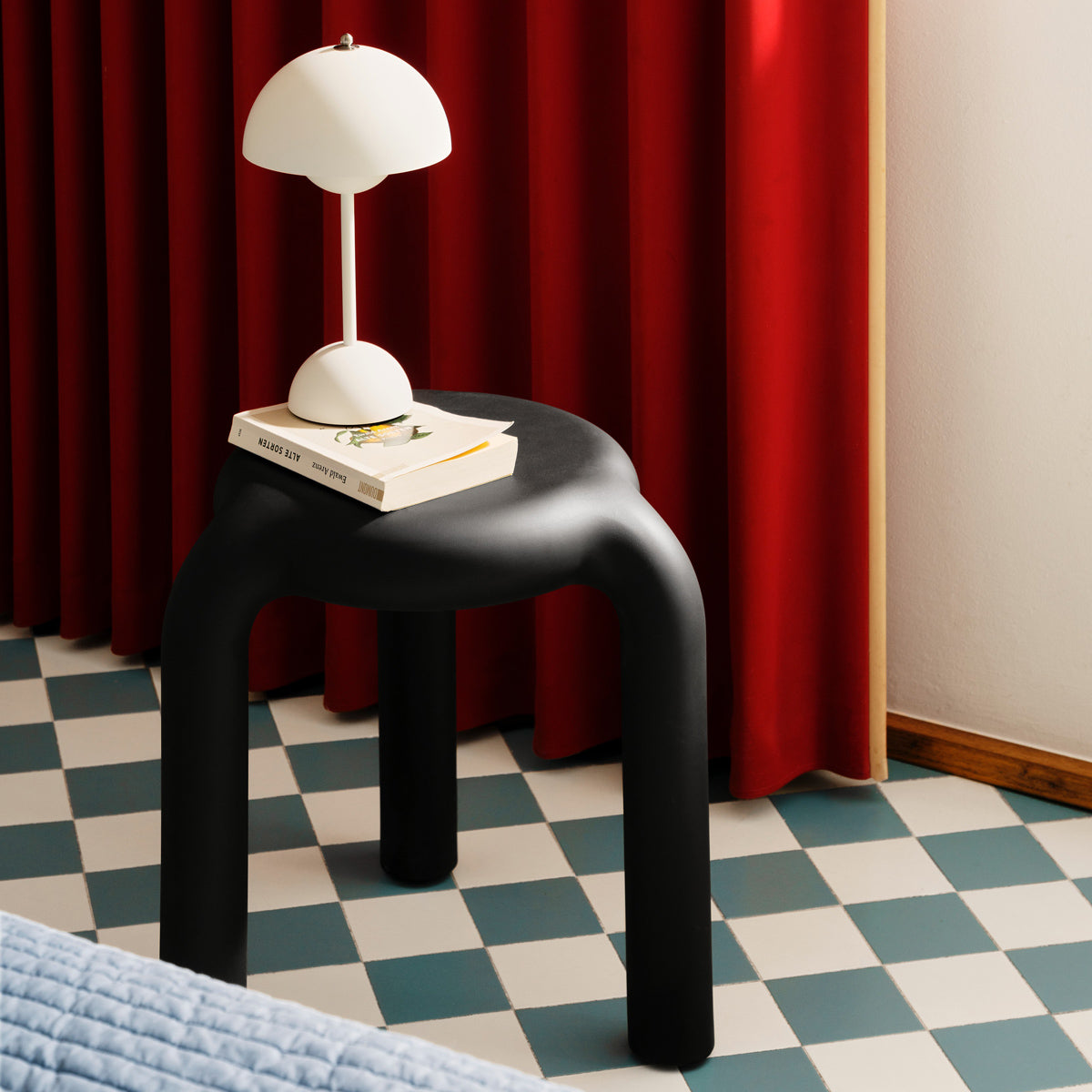 Piccolo Stool by Toou, showing piccolo stool in live shot.