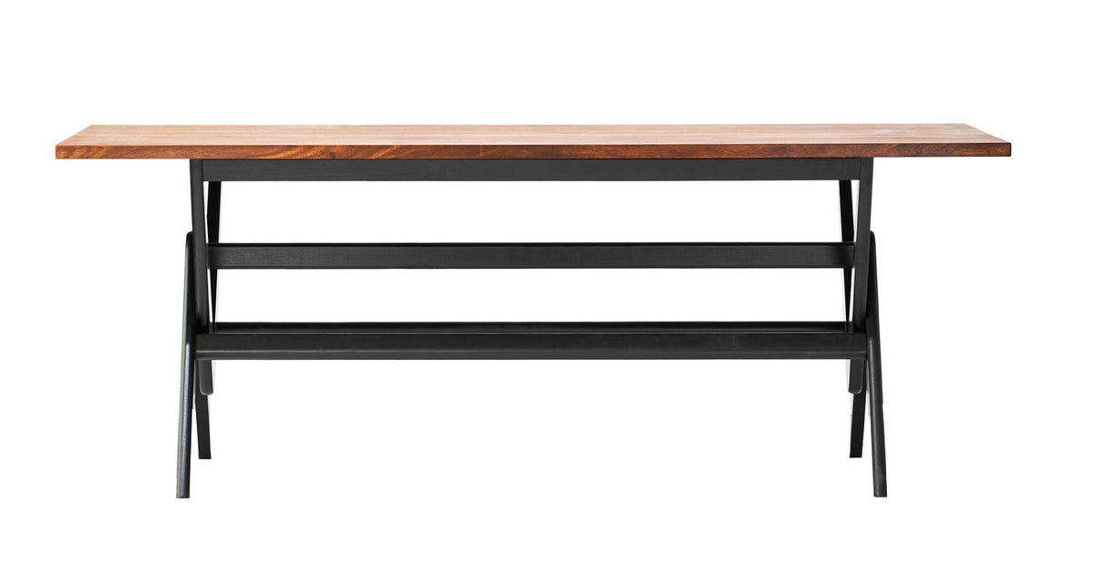 Pierre J. Dining Table by SohoConcept, showing front view of pierre j. dining table.