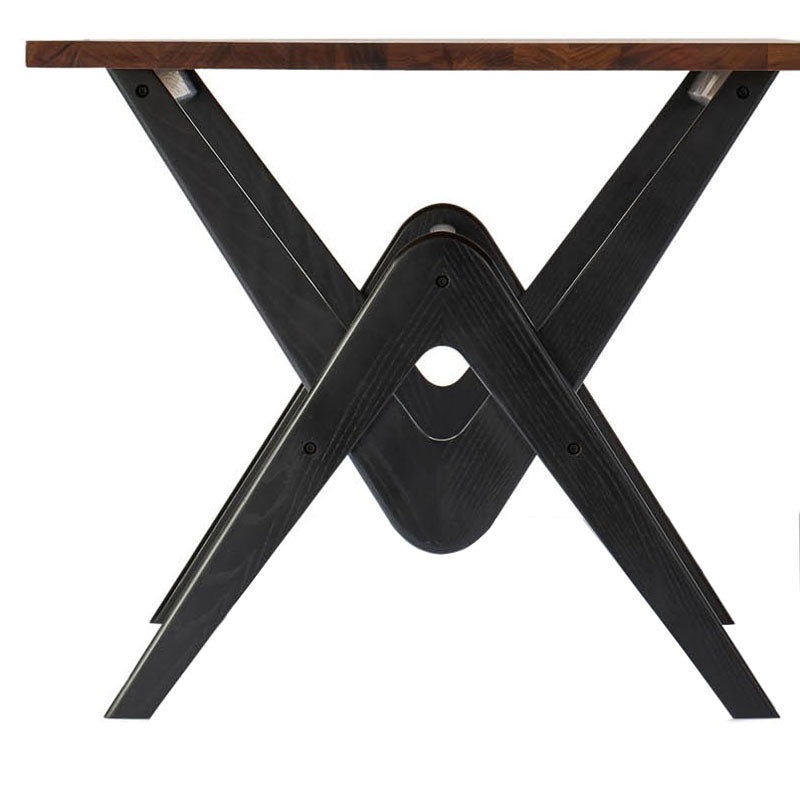 Pierre J. Dining Table by SohoConcept, showing side view of pierre j. dining table.