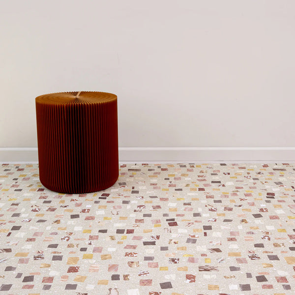 Pietra Woven Floor Rug by Chilewich, showing pietra woven floor rug in live shot.