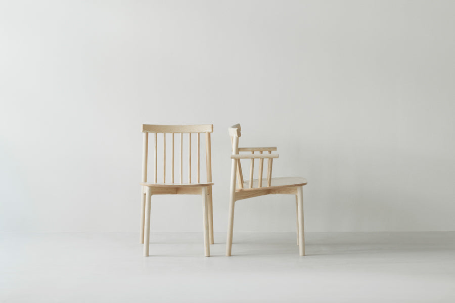 Pind Armchair by Normann Copenhagen, showing pind armchair in live shot.