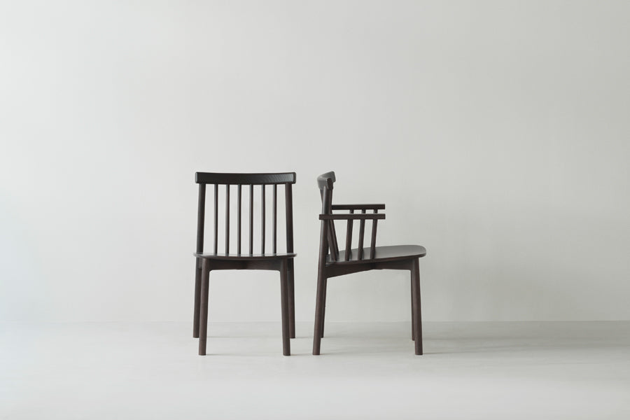 Pind Armchair by Normann Copenhagen, showing pind armchair in live shot.