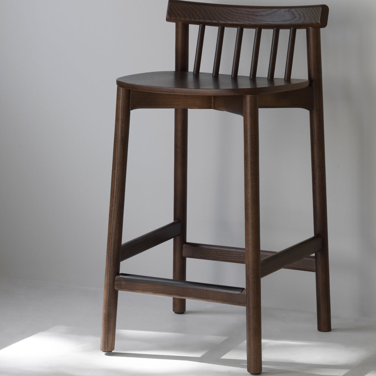 Pind Barstool by Normann Copenhagen, showing pind barstool in live shot.