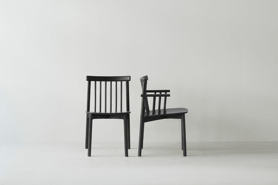 Pind Chair by Normann Copenhagen, showing pind chair in live shot.