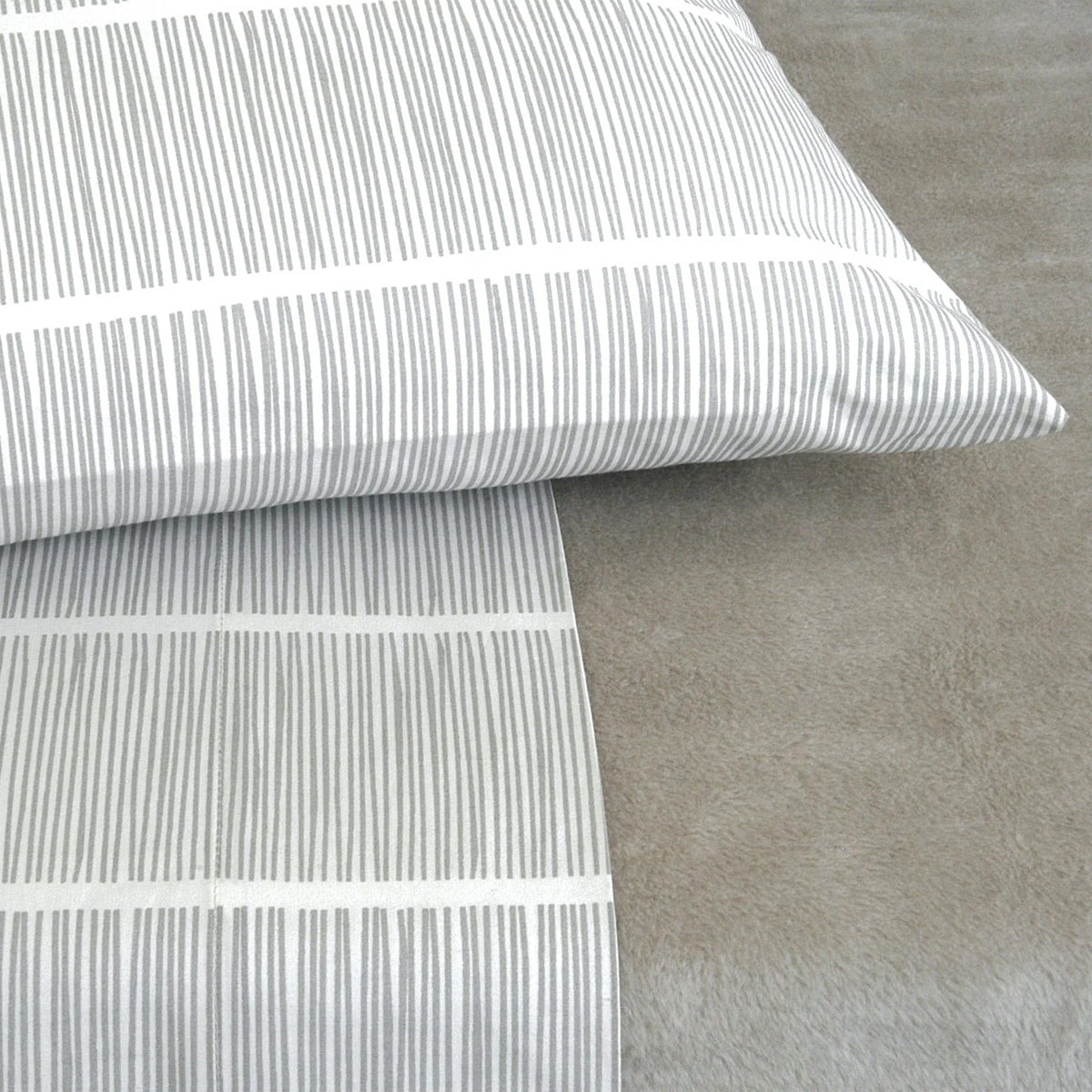 Pins Bedding Collection by Area, showing closeup view of pins bedding collection in live shot.