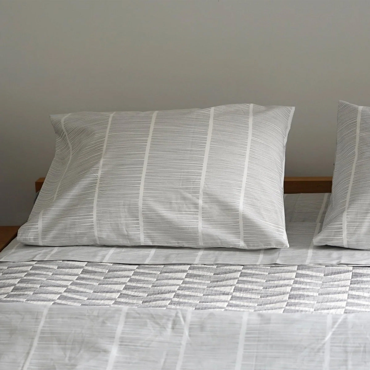 Pins Bedding Collection by Area, showing closeup view of pins bedding collection in live shot.