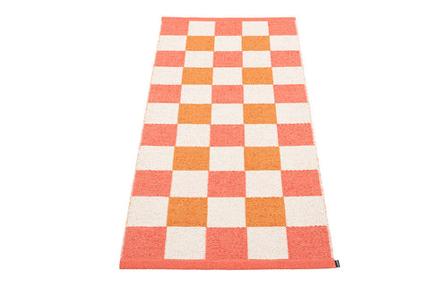 Pix Flamingo & Vanilla with Pale Orange Rug by Pappelina - 2.5' x 5.25'.