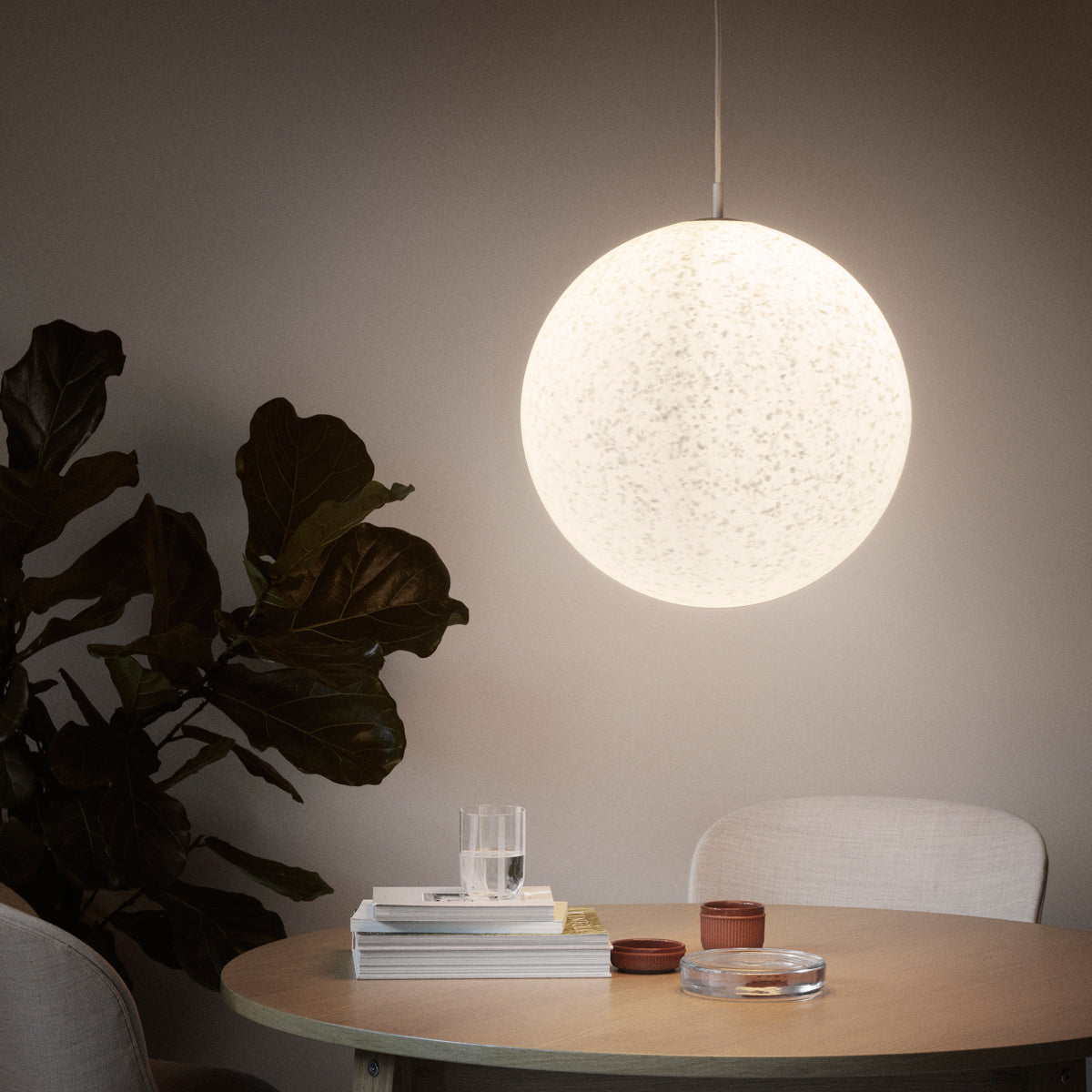 Pix Pendant Lamp by Normann Copenhagen, showing pix pendant lamp in live shot.