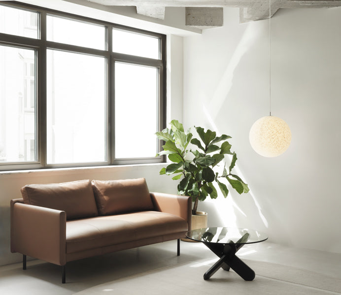 Pix Pendant Lamp by Normann Copenhagen, showing pix pendant lamp in live shot.