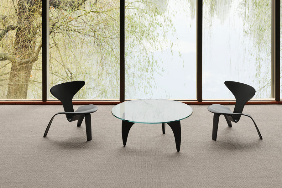 PK0 A Lounge Chair by Fritz Hansen, showing pk0 a lounge chairs in live shot.