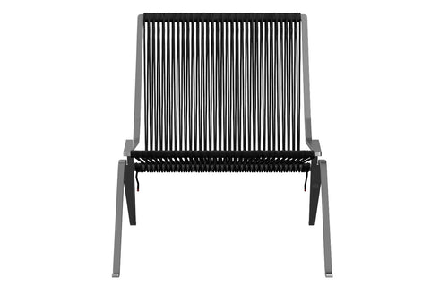 PK25 Lounge Chair by Fritz Hansen - Flag Halyard Black.