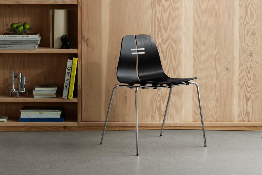 PK3 Chair by Fritz Hansen, showing pk chair in live shot.